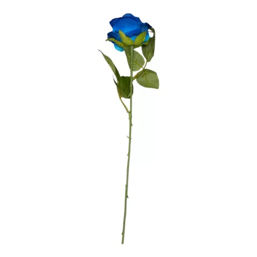Élethű mű rózsa szál – kék, 51 cm