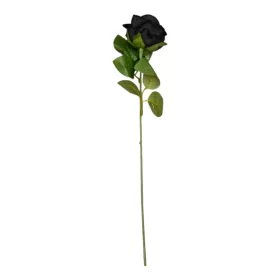 Élethű mű rózsa szál – fekete 51 cm