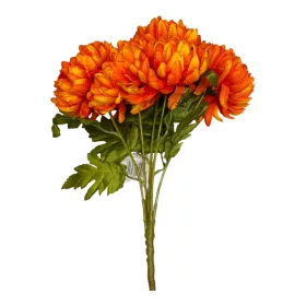 Élethű mű krizantém csokor – narancssárga, 46 cm