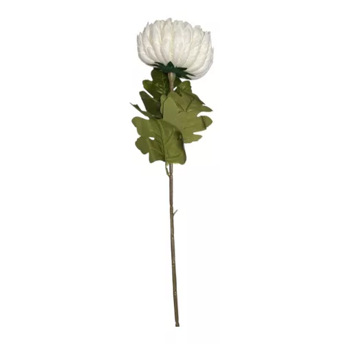 Selyem szálas krizantém fehér 70cm
