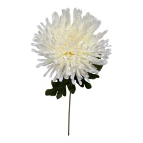 Élethű mű krizantém szál – krém, 74 cm