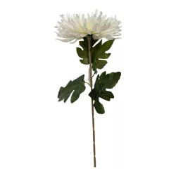 Élethű mű krizantém szál – krém, 74 cm