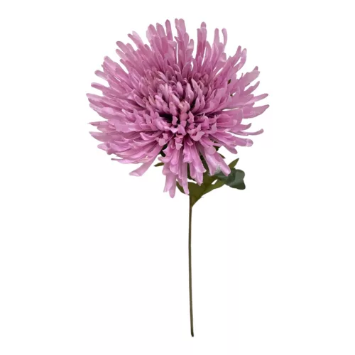 Élethű mű krizantém szál – lila, 74 cm