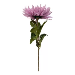 Élethű mű krizantém szál – lila, 74 cm