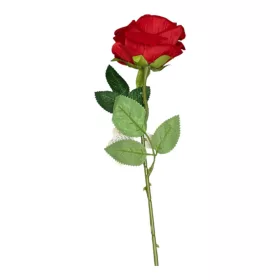 Szálas selyem rózsa 49cm piros