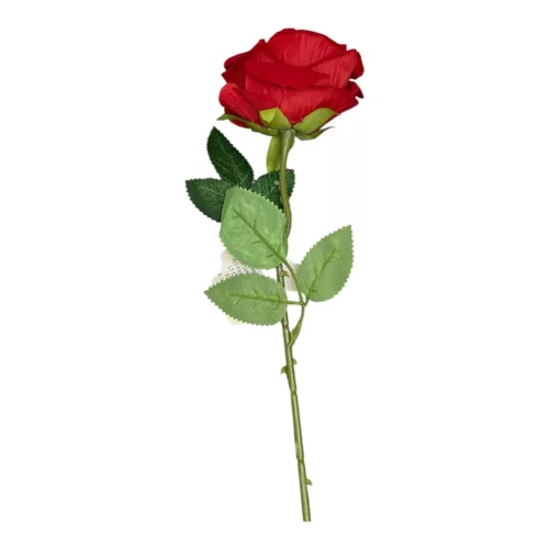 Szálas selyem rózsa 49cm piros