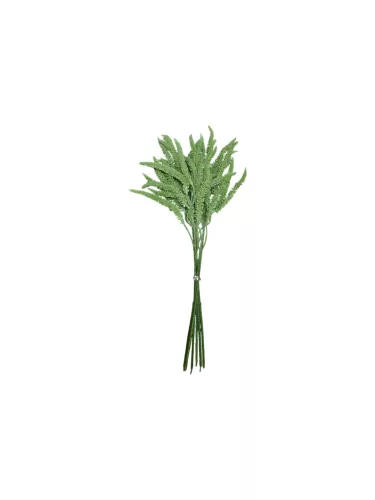 Élethű mű korpafű csokor, világoszöld