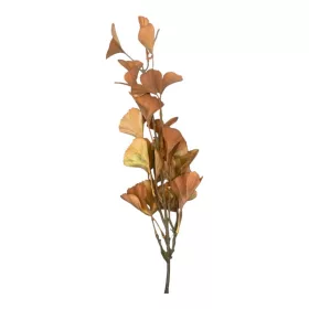 Élethű mű ginkgo ág barnás őszi levelekkel 93 cm