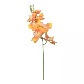 Élethű mű orchidea szál – narancs 86cm