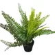 Élethű mű páfrány cserépben – zöld, 55 cm