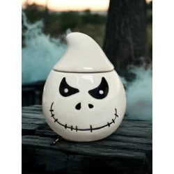 Tároló tégely 12cm halloweenre - Szellemes