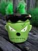Tároló tégely 12cm halloweenre - frankenstein fejes
