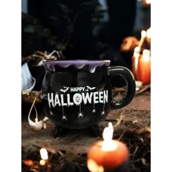   Fekete üst formájú talpas bögre halloweenre 10cm 2 féle választható