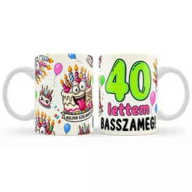 Bögre 3dl - 40 lettem basszameg