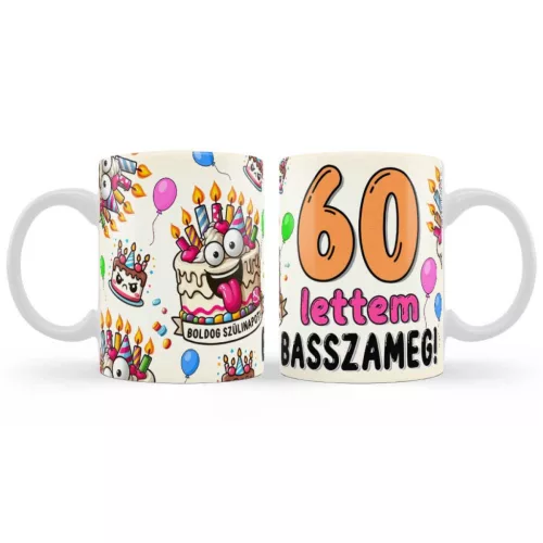 Bögre 3dl - 60 lettem basszameg