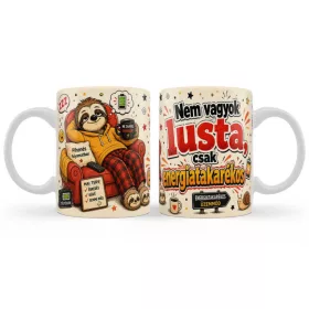 Bögre 3 dl - Nem vagyok lusta, csak energiatakarékos -