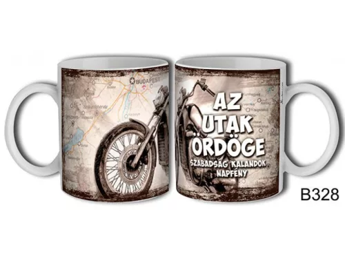 Bögre az utak ördöge ajándék motorosoknak