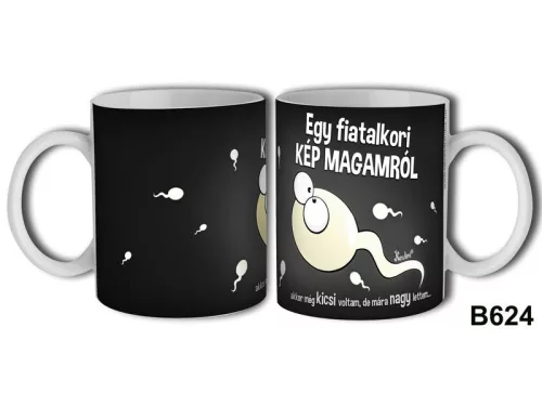 Bögre egy fiatalkorikép... vicces ajándék