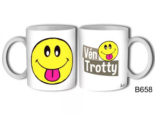 Bögre vicces vén trotty, ajándék férfiaknak