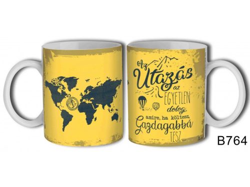 Bögre az utazás motivációs ajándék