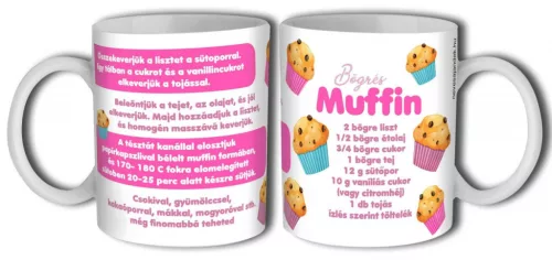 Bögre 3dl-Bögrés muffin recept