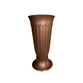 Bordásváza 15x35 cm bronz