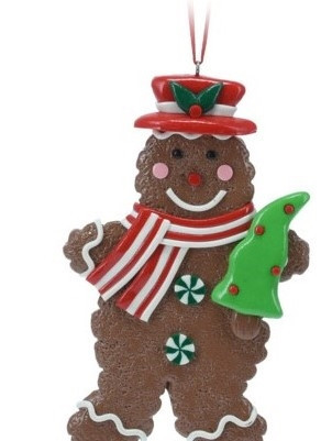 Akasztós mézeskalács figura cilinderben