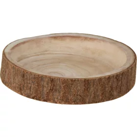Natúr fa tál kéreggel – 25 cm