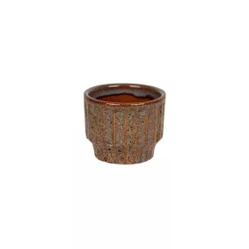   Hudson strukturált kerámia kaspó szürke-mézbarna 7,5x6cm