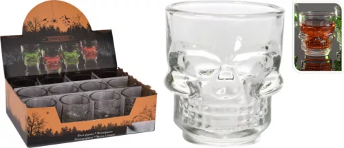 40 ml-es koponya mintás shot pohár/db