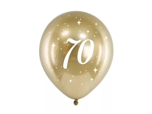 Latex lufi arany 70-es  30cm  6db