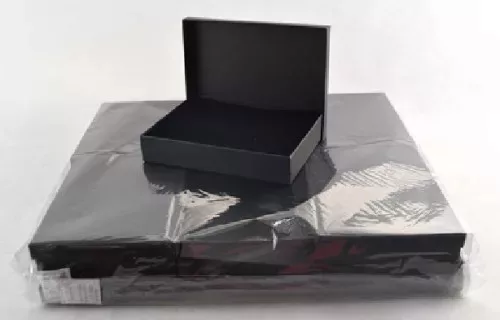Ékszerdoboz 12x16cm papír fekete db