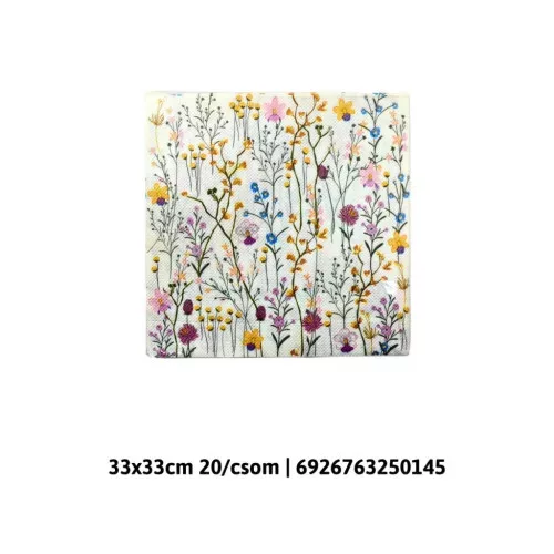Papír szalvéta 2 részes 20db-os 33x33cm  tarka