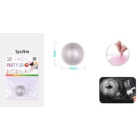Lufi felfűző szalag 5 m átlátszó lufi dekorációhoz