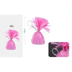 Lufi nehezék 6,5x12 cm rózsaszín dekorációs súly