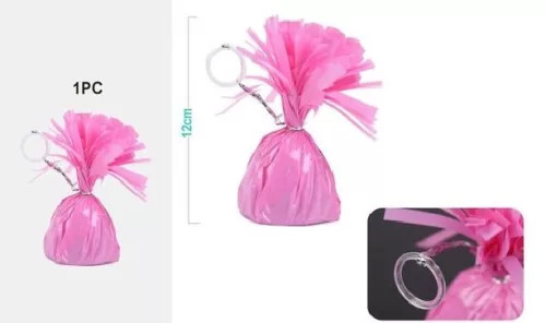 Lufi nehezék 6,5x12 cm rózsaszín dekorációs súly