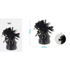 Lufi nehezék 6,5x12 cm fekete dekorációs súly