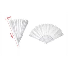   Fehér csipkés legyező 23x2,3 cm – elegáns alkalmi kézi legyező