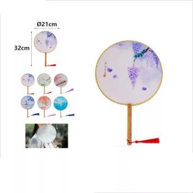   Kerek mintás legyező 32x21 cm – választható dekoratív kézi legyező