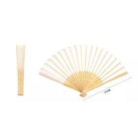   Bambusz legyező 21 cm – természetes, elegáns kézi legyező