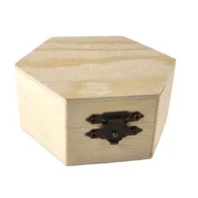 Natúr fa doboz 9x8x4 cm – dekorálható tároló doboz