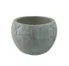 Cement kaspó,ezüst csillagos 12,5x12,5x10cm