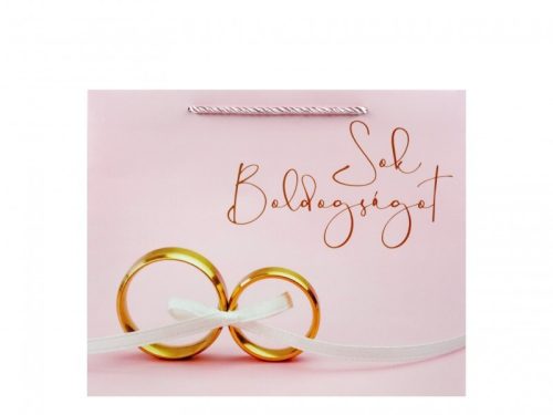 Dísztasak fekvő Sok boldogságot L  32x12,5x26cm