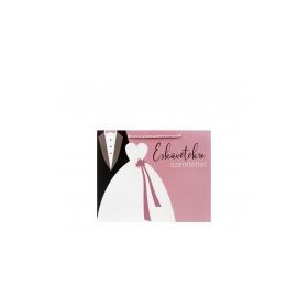 Dísztasak fekvő Esküvő M  18x10x23cm