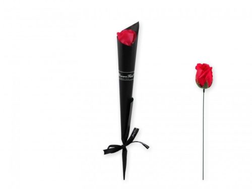 Szappan rózsaszál  32cm piros