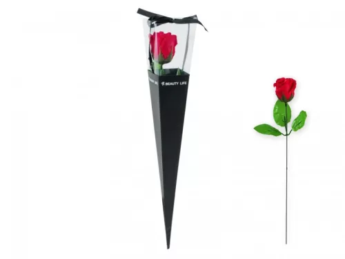 Szálas szappanrózsa 40cm - piros