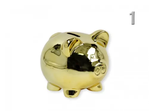 Persely malac  9cm arany