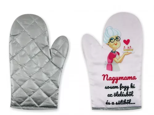 Főzőkesztyű Nagymama 17x26cm
