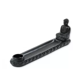 Fekete Buddha füstölőtartó – 27 cm