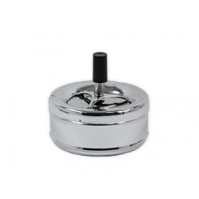 Rugós hamutaró ezüst 11.5x11.5x6 cm